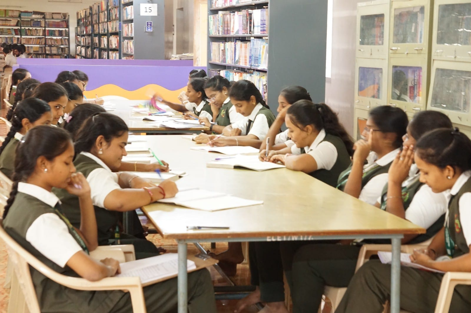 Students participating in a club activity