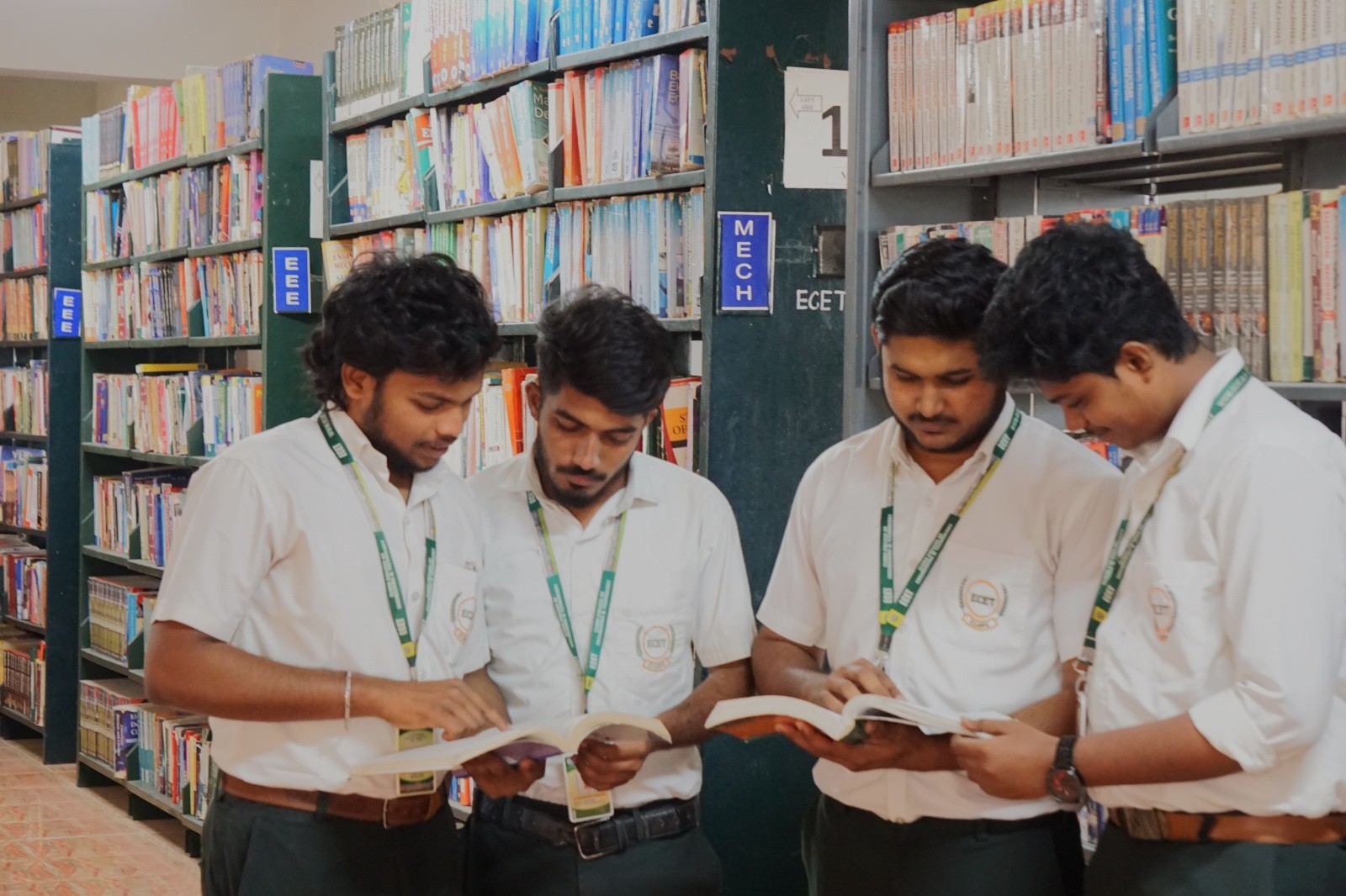 Panoramic view of Eluru College of Engineering & Technology campus with academic buildings and green spaces